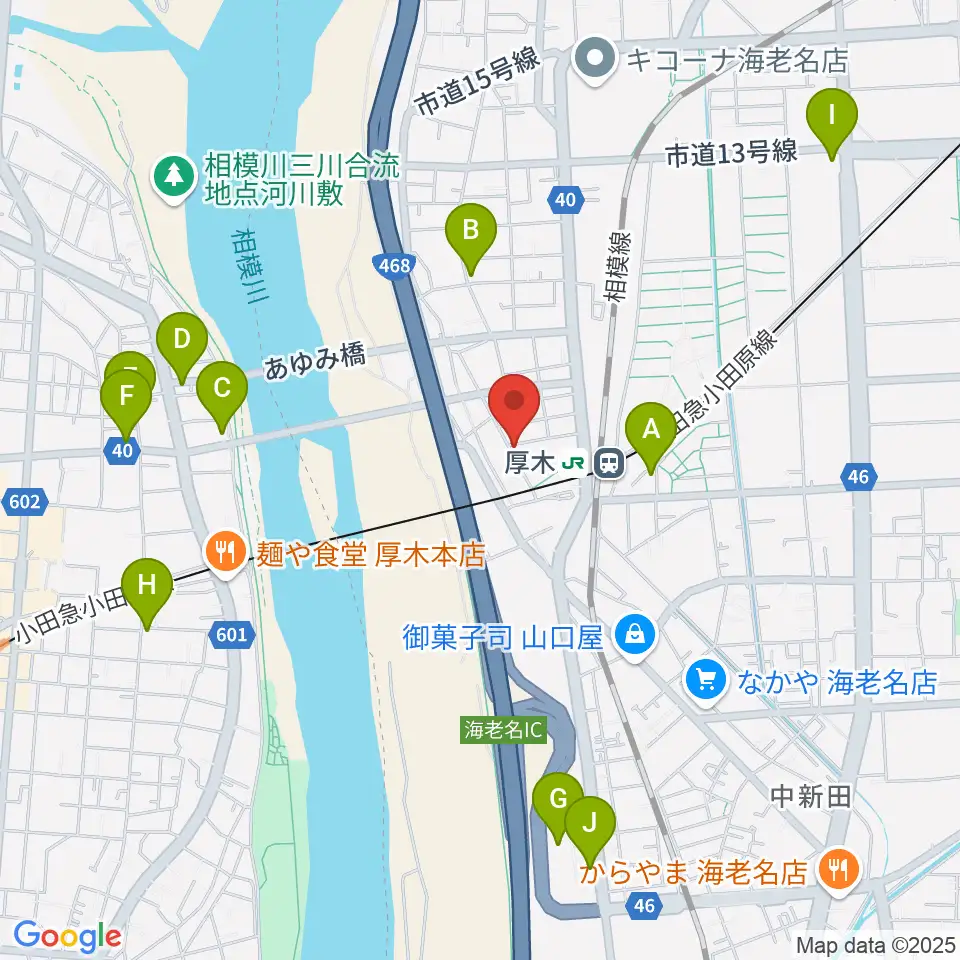 山脇ピアノ教室周辺のカフェ一覧地図