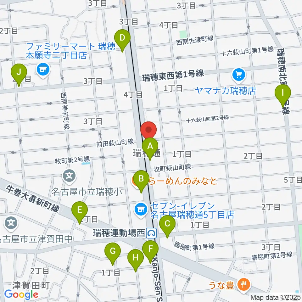 レコーディングスタジオ リカレンス周辺のカフェ一覧地図
