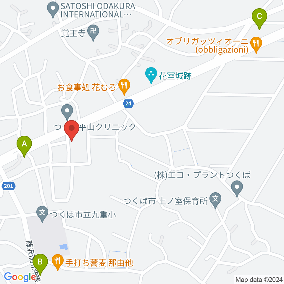 ミュージックプラント 花室スタジオ周辺のカフェ一覧地図