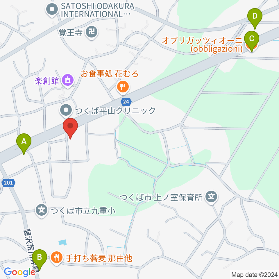 ミュージックプラント 花室スタジオ周辺のカフェ一覧地図