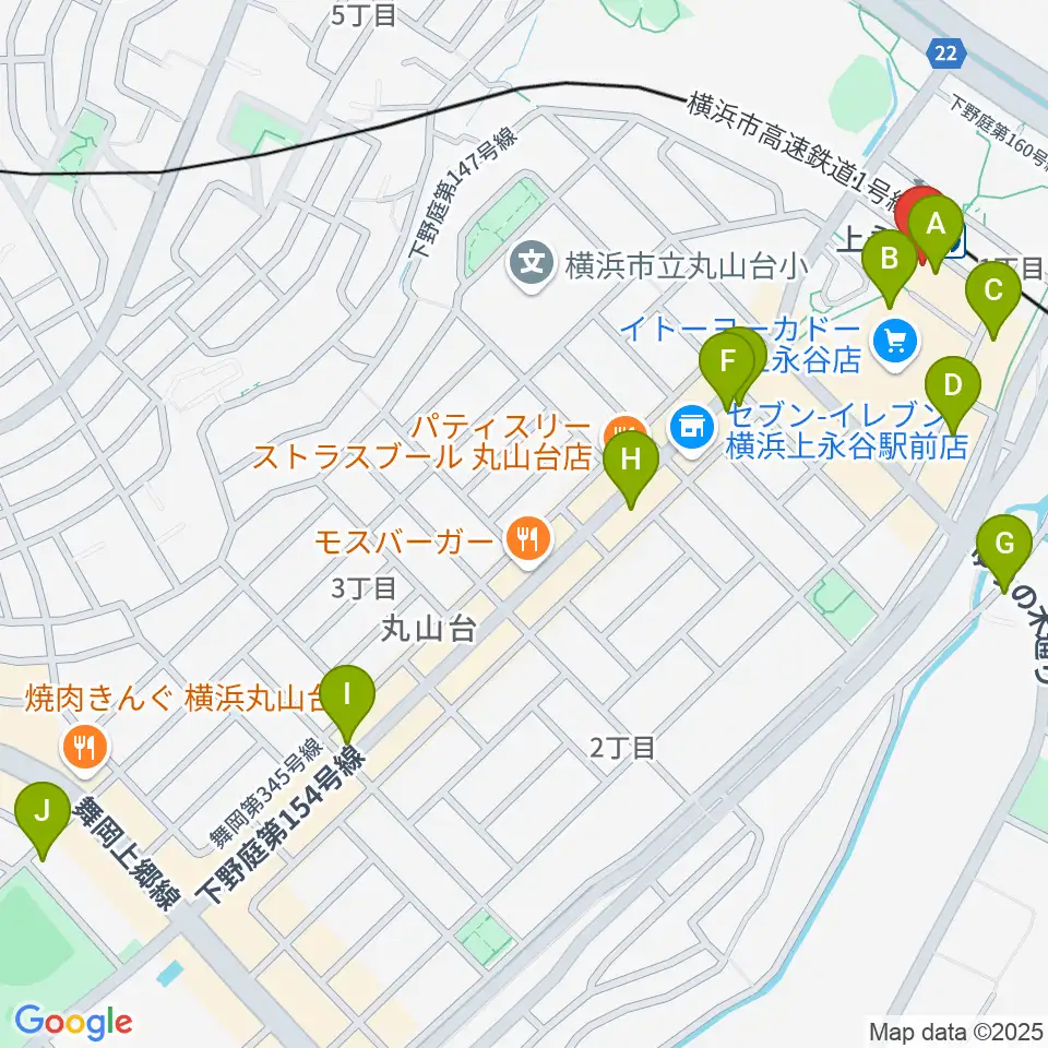 ヨークカルチャーセンター上永谷周辺のカフェ一覧地図