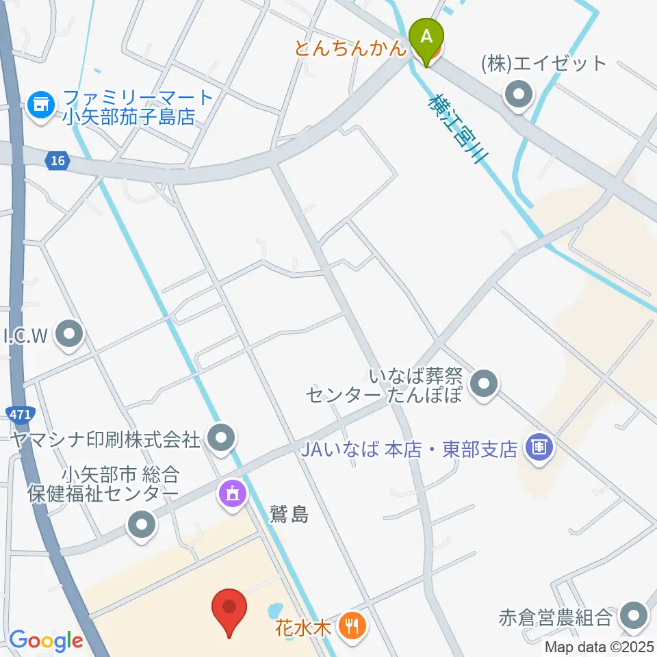クロスランドおやべ周辺のカフェ一覧地図