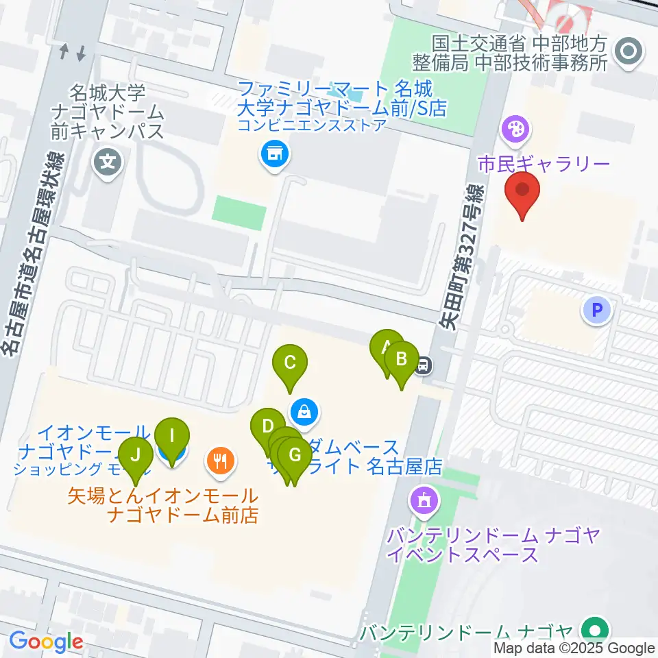 東文化小劇場周辺のカフェ一覧地図
