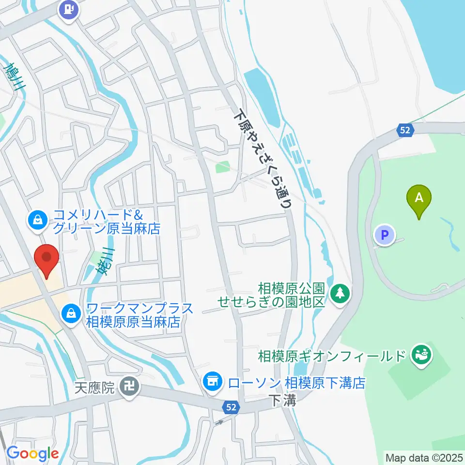 相模楽器 麻溝教室周辺のカフェ一覧地図