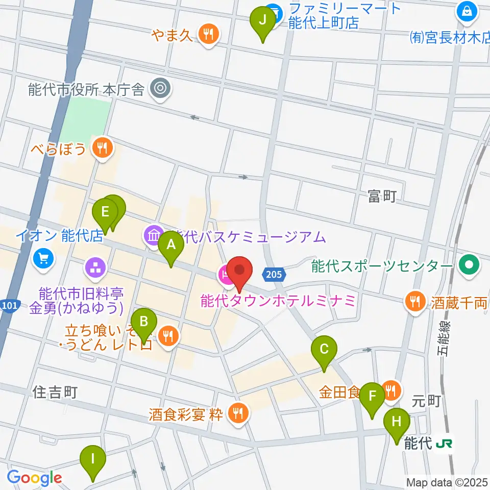 アサヒ楽器周辺のカフェ一覧地図