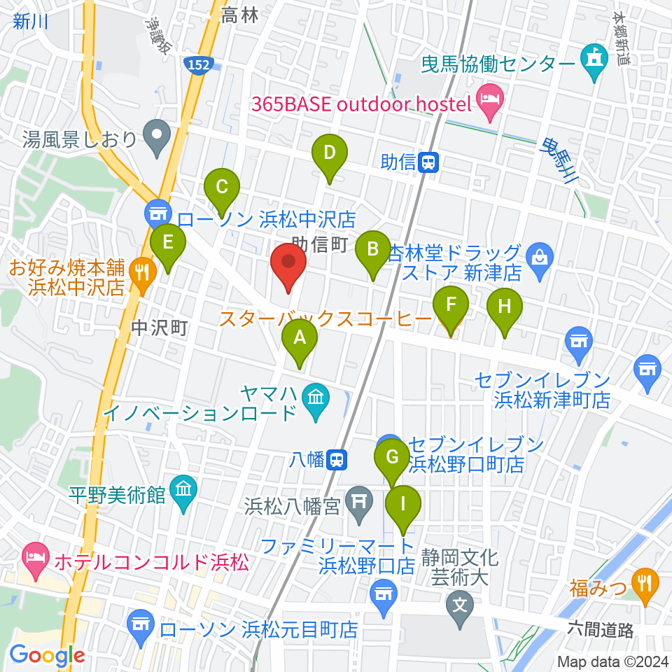 森といずみ周辺のカフェ一覧地図