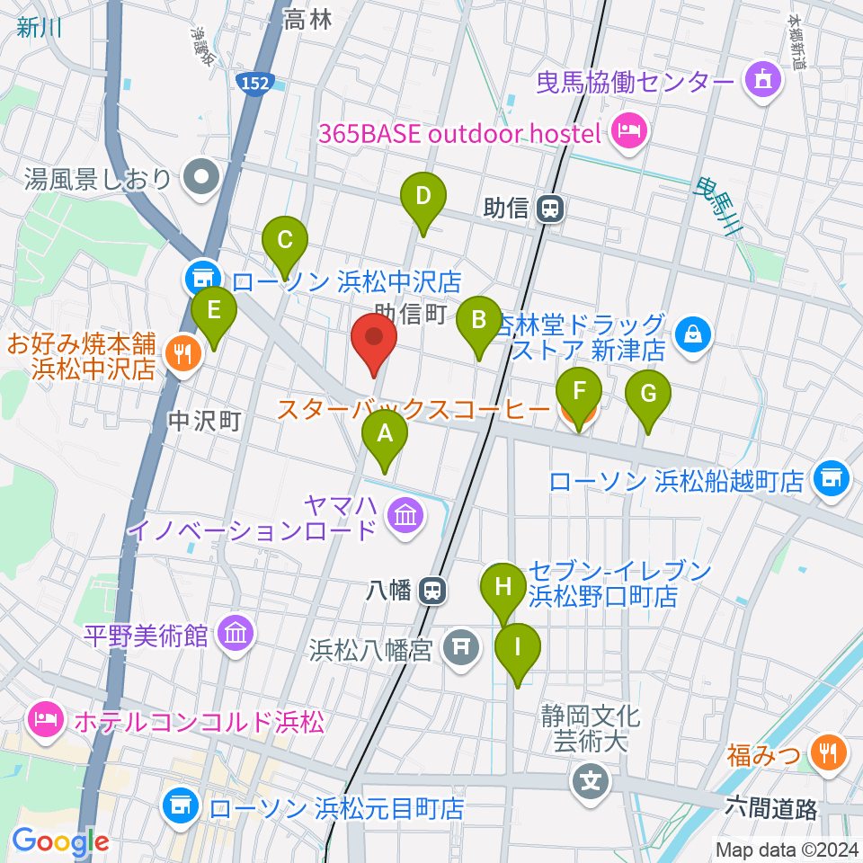 森といずみ周辺のカフェ一覧地図