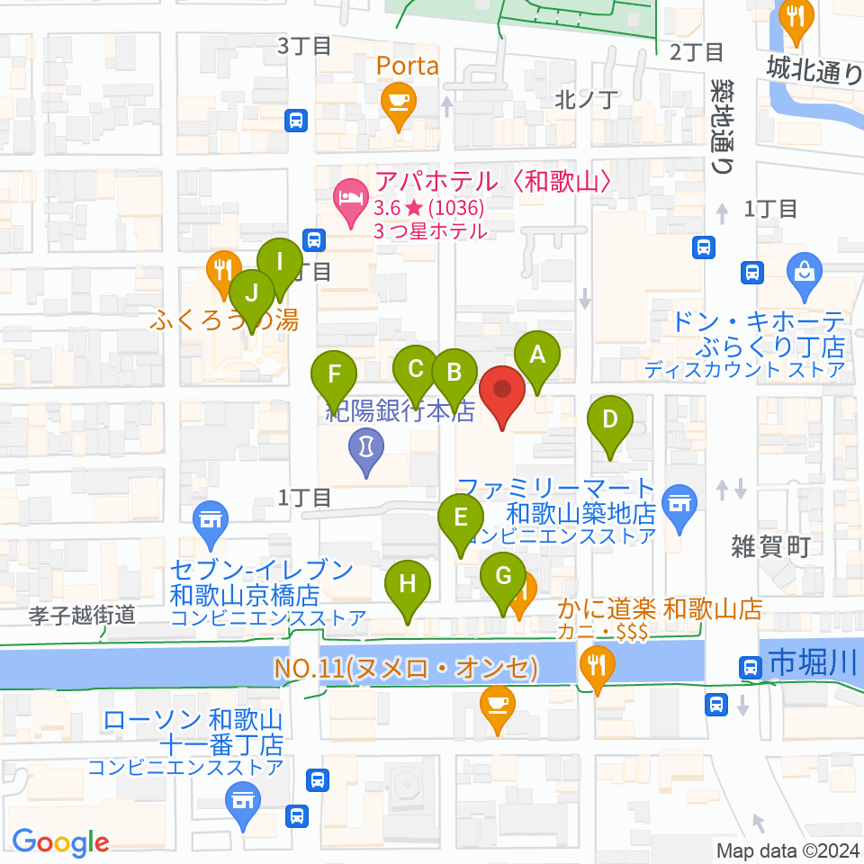 LIVE SPACE MOMENTS周辺のカフェ一覧地図