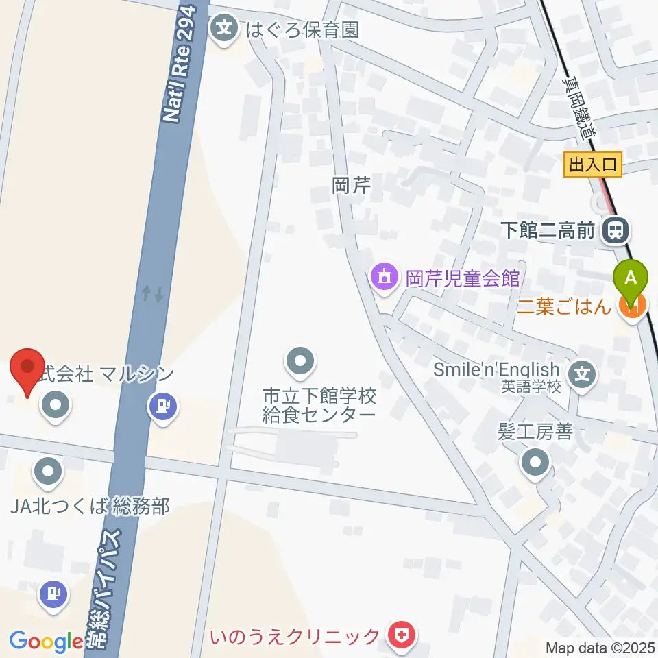 マルシン楽器 音楽教室周辺のカフェ一覧地図