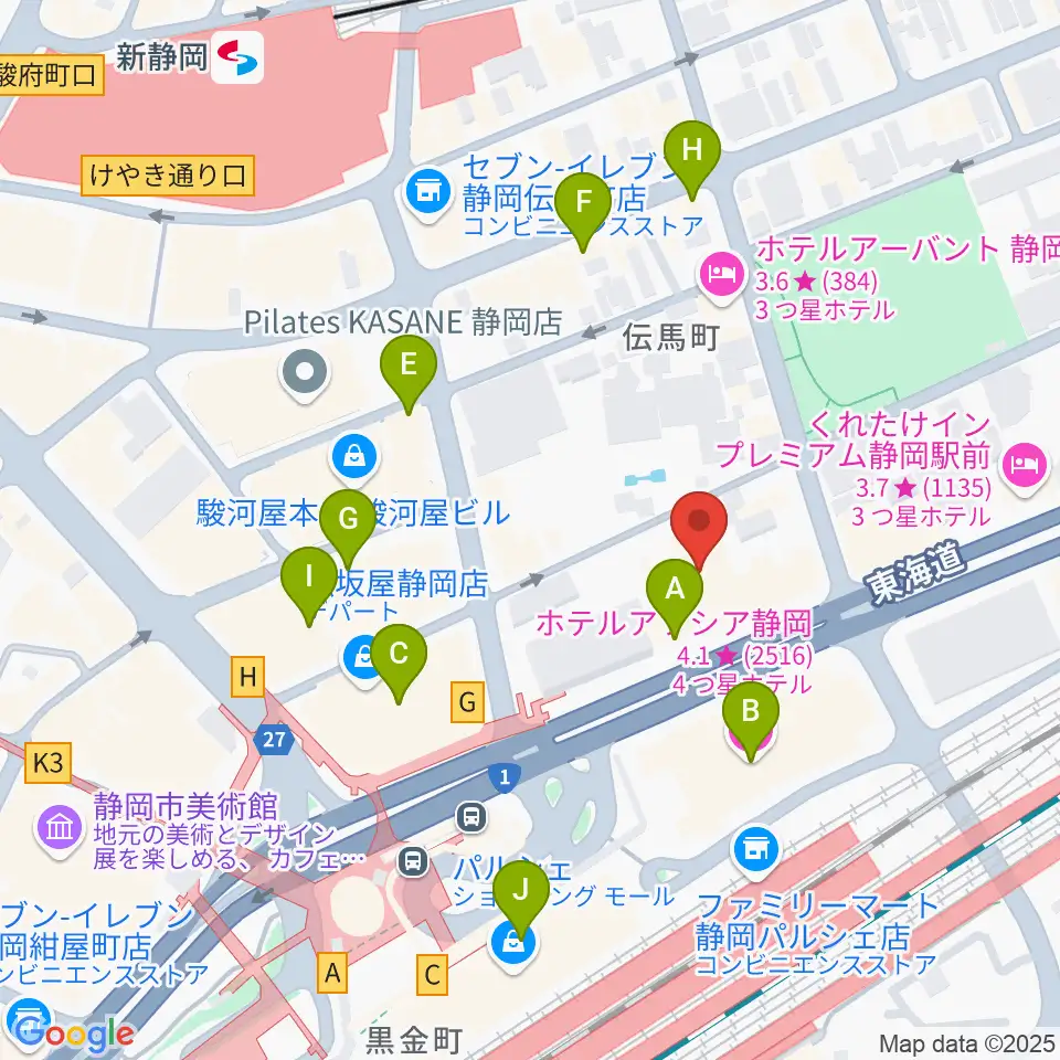 サールナートホール周辺のカフェ一覧地図