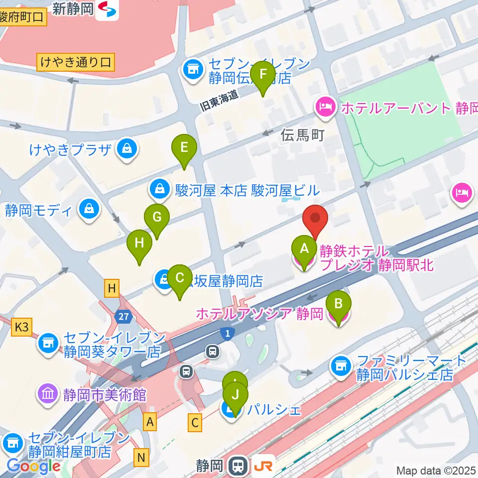 サールナートホール周辺のカフェ一覧地図