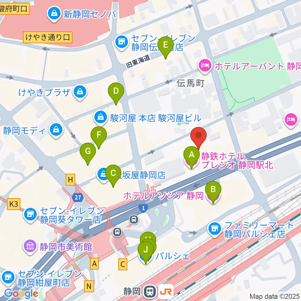 サールナートホール周辺のカフェ一覧地図