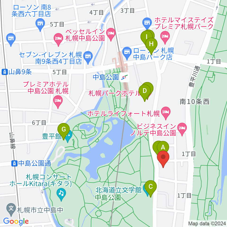 扇谷記念スタジオ・シアターZOO周辺のカフェ一覧地図
