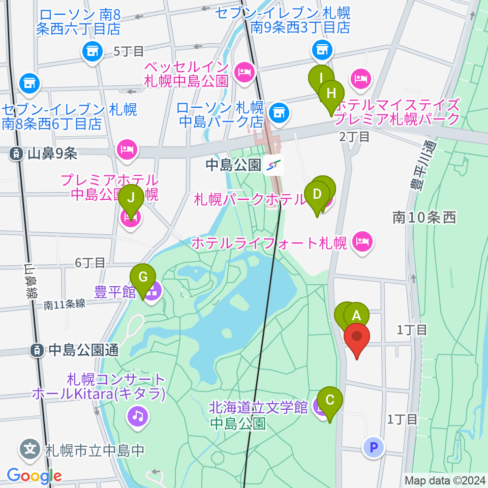 扇谷記念スタジオ・シアターZOO周辺のカフェ一覧地図