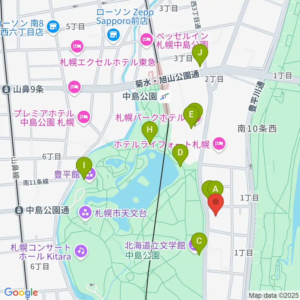 扇谷記念スタジオ・シアターZOO周辺のカフェ一覧地図