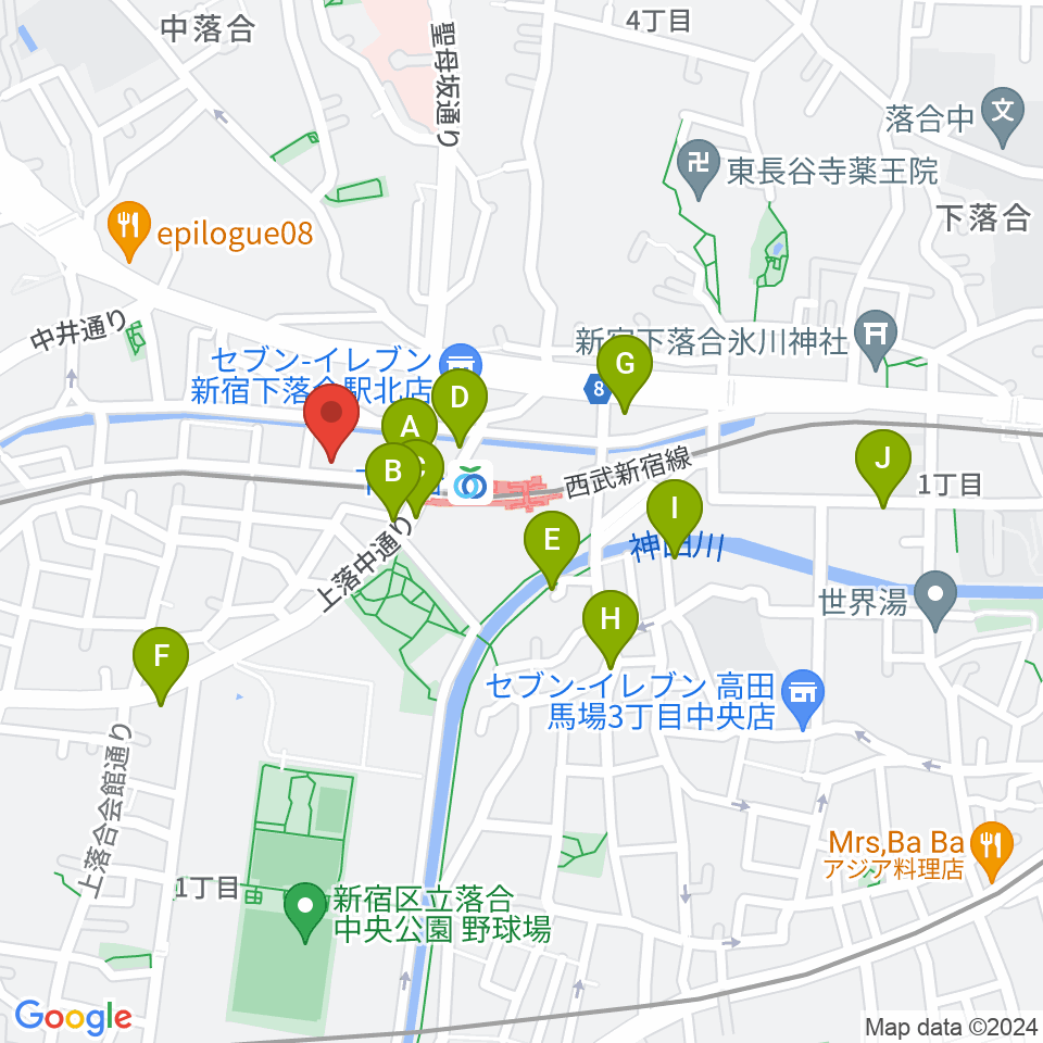 TACCS1179周辺のカフェ一覧地図