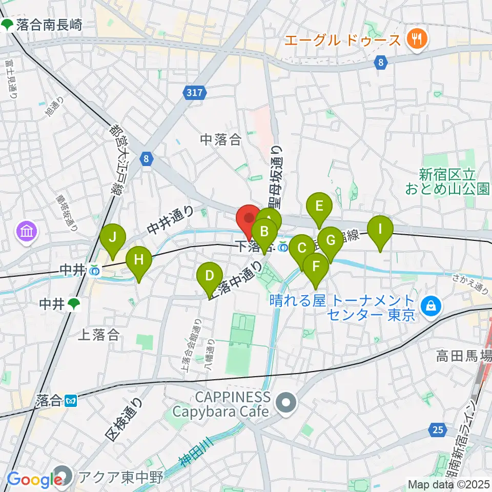 TACCS1179周辺のカフェ一覧地図