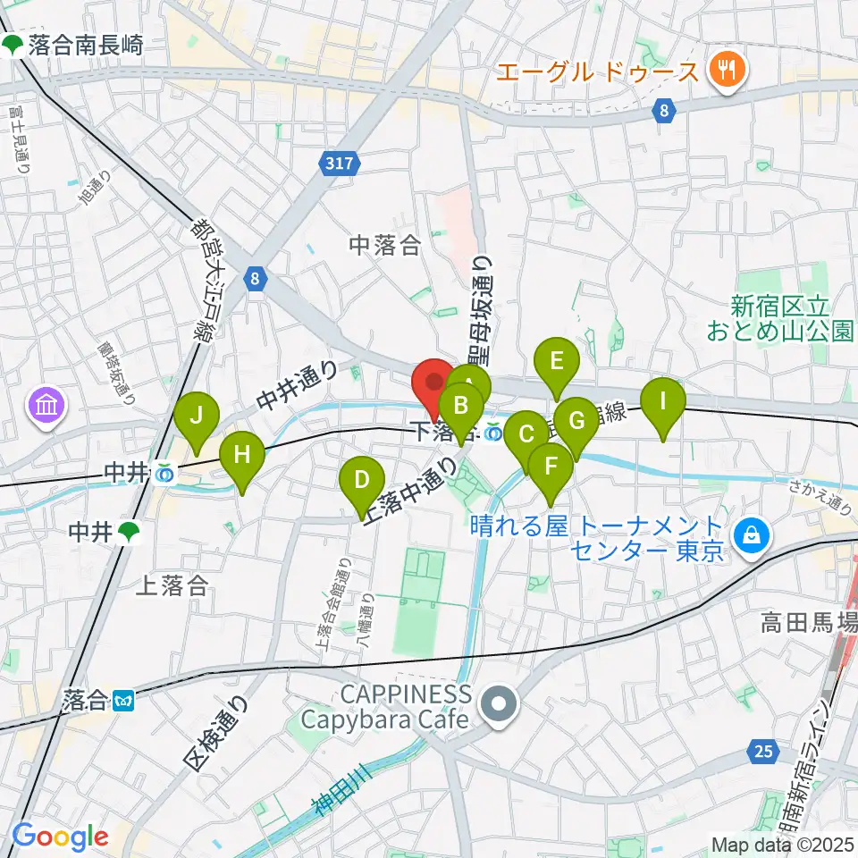 TACCS1179周辺のカフェ一覧地図