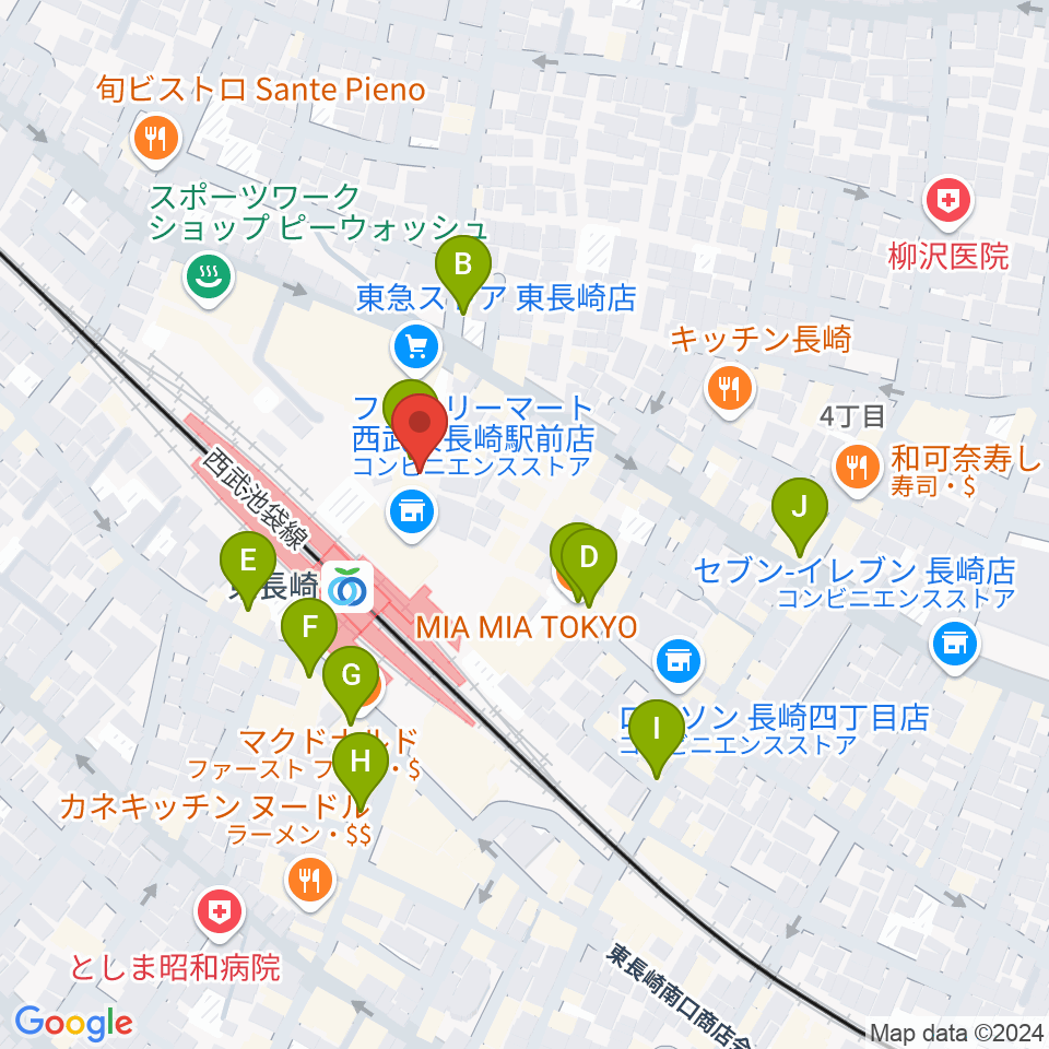 小劇場てあとるらぽう周辺のカフェ一覧地図