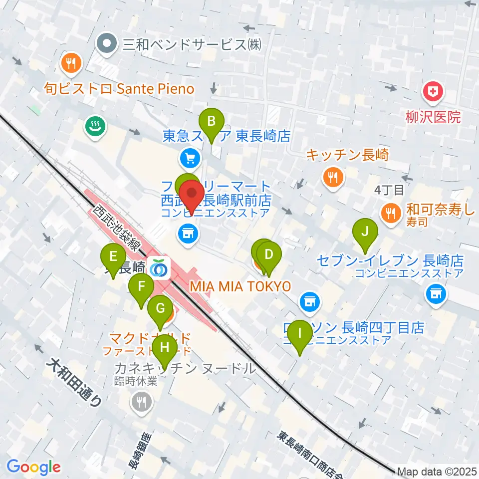 小劇場てあとるらぽう周辺のカフェ一覧地図
