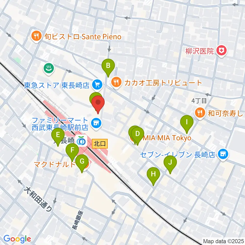 小劇場てあとるらぽう周辺のカフェ一覧地図
