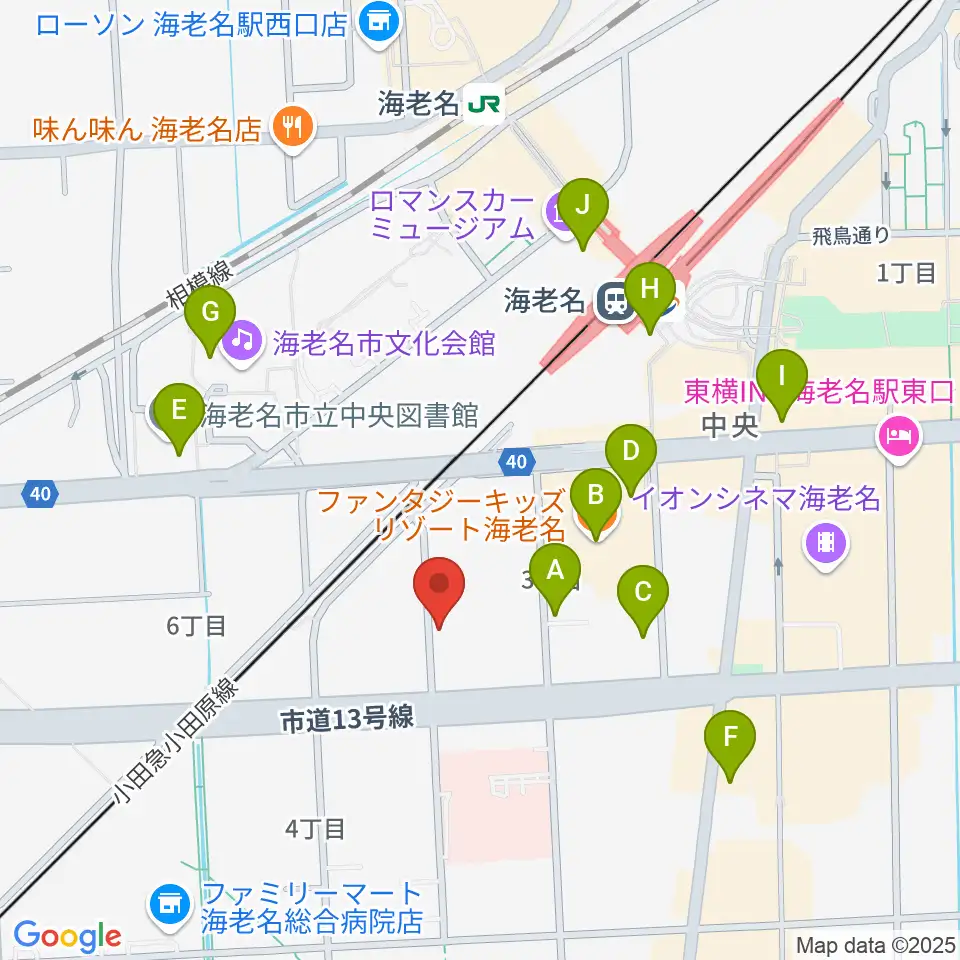 ソルミュージックスクール周辺のカフェ一覧地図