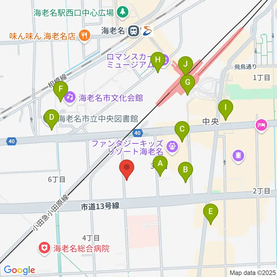 ソルミュージックスクール周辺のカフェ一覧地図