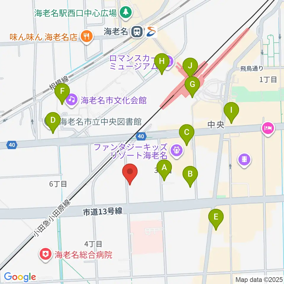 ソルミュージックスクール周辺のカフェ一覧地図