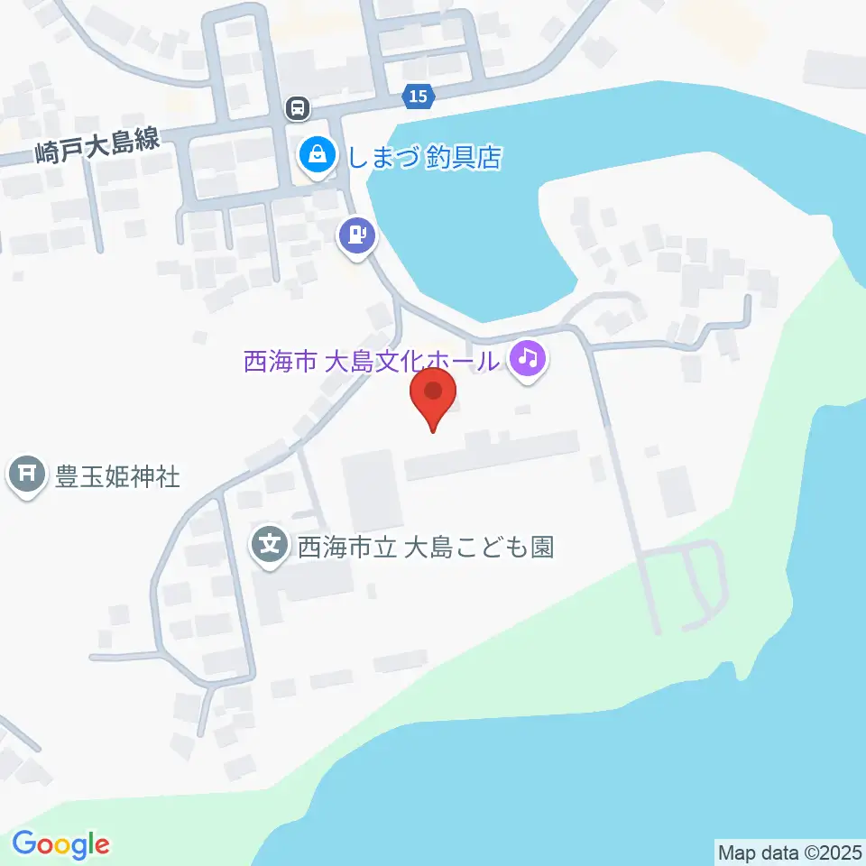 西海市大島文化ホール周辺のカフェ一覧地図