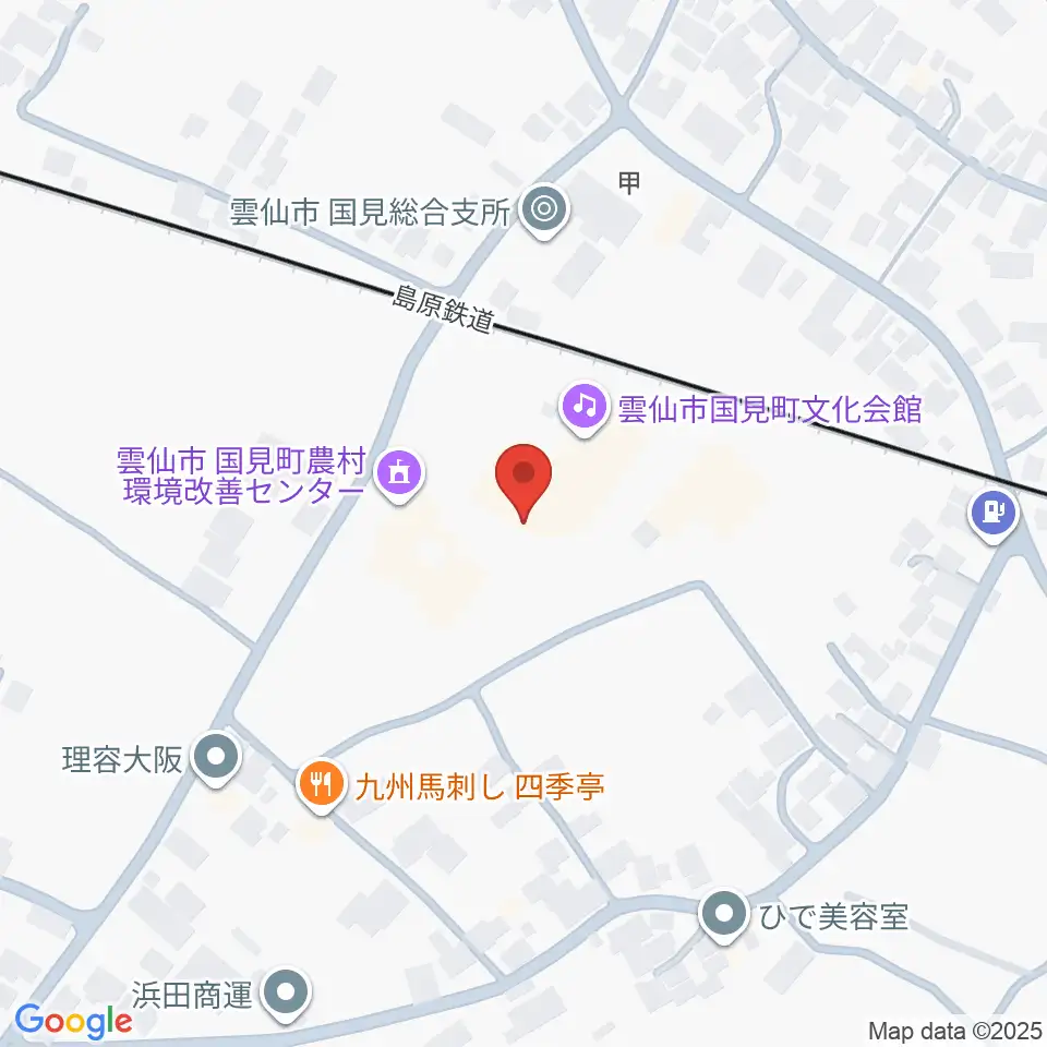 雲仙市国見町文化会館まほろば周辺のカフェ一覧地図