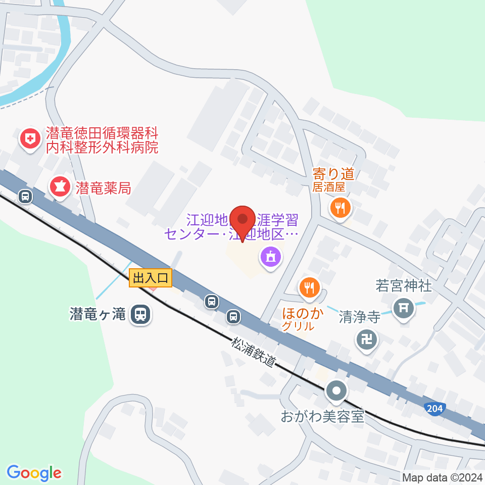 江迎地区文化会館インフィニタス周辺のカフェ一覧地図