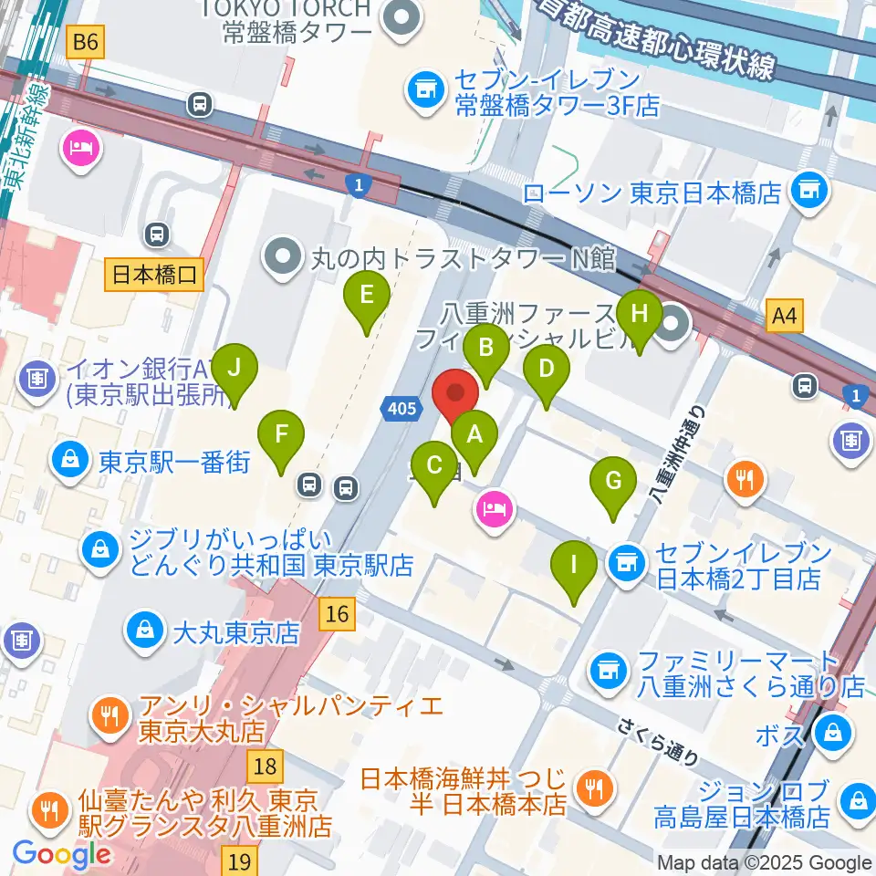 シアーミュージック 東京校周辺のカフェ一覧地図