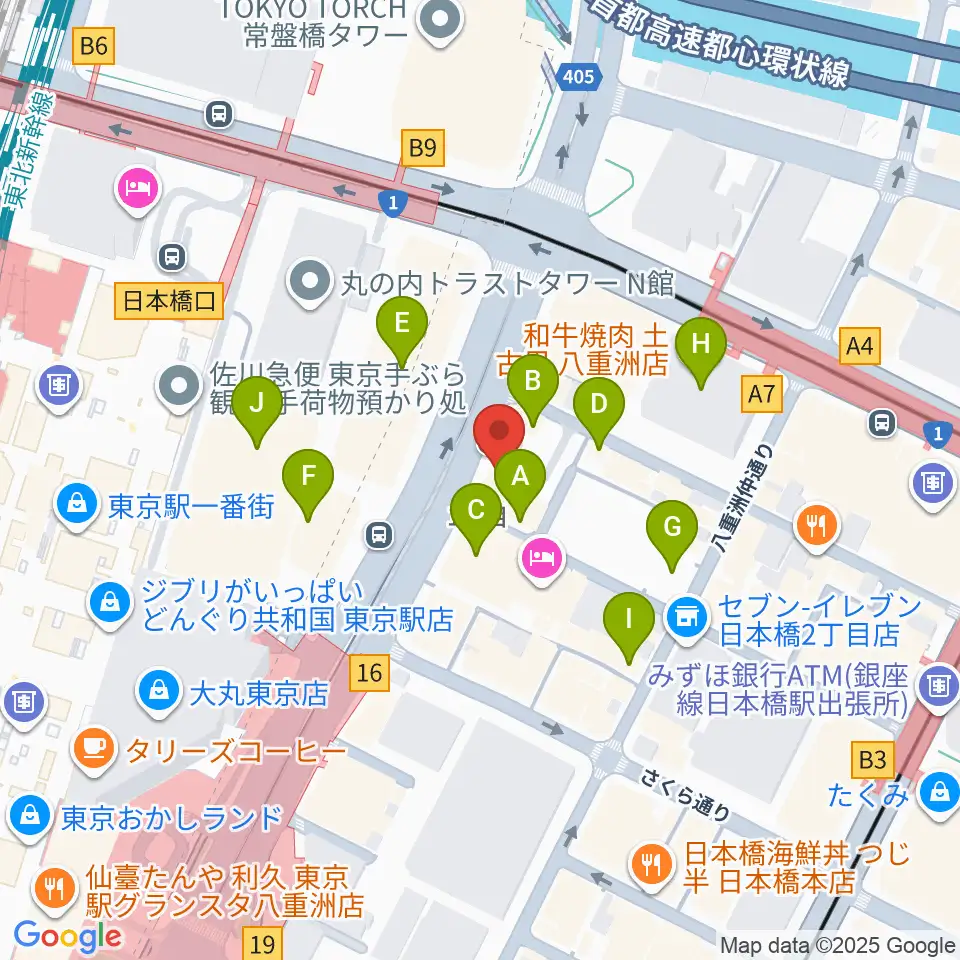 シアーミュージック 東京校周辺のカフェ一覧地図
