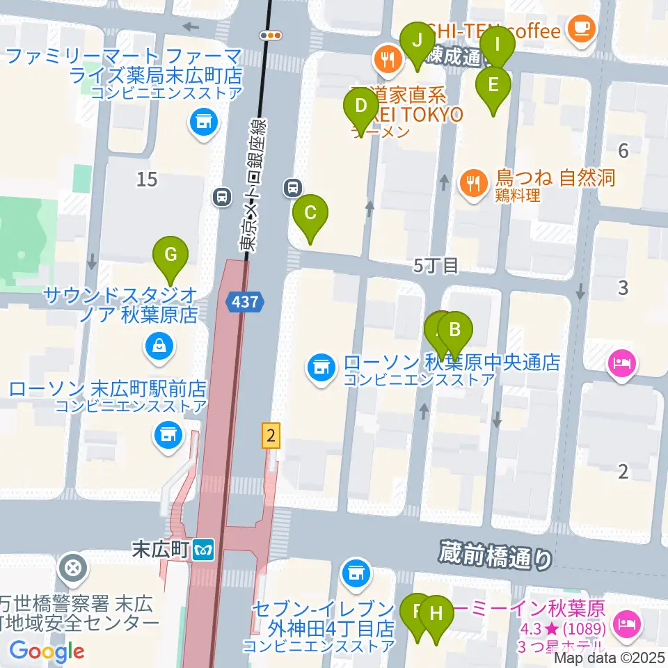 カフェ・トリオンプ周辺のカフェ一覧地図