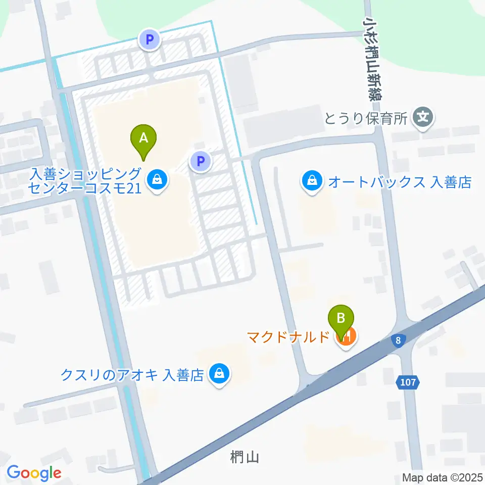 開進堂楽器 MPC入善周辺のカフェ一覧地図