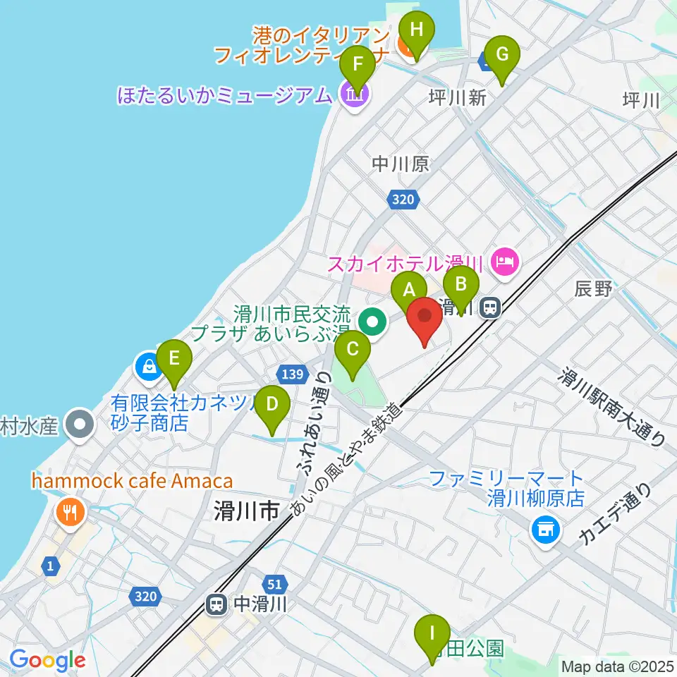 開進堂楽器 MPC滑川周辺のカフェ一覧地図