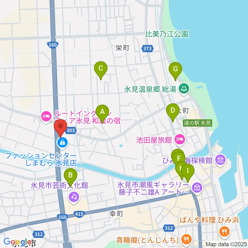 開進堂楽器 MPC氷見周辺のカフェ一覧地図