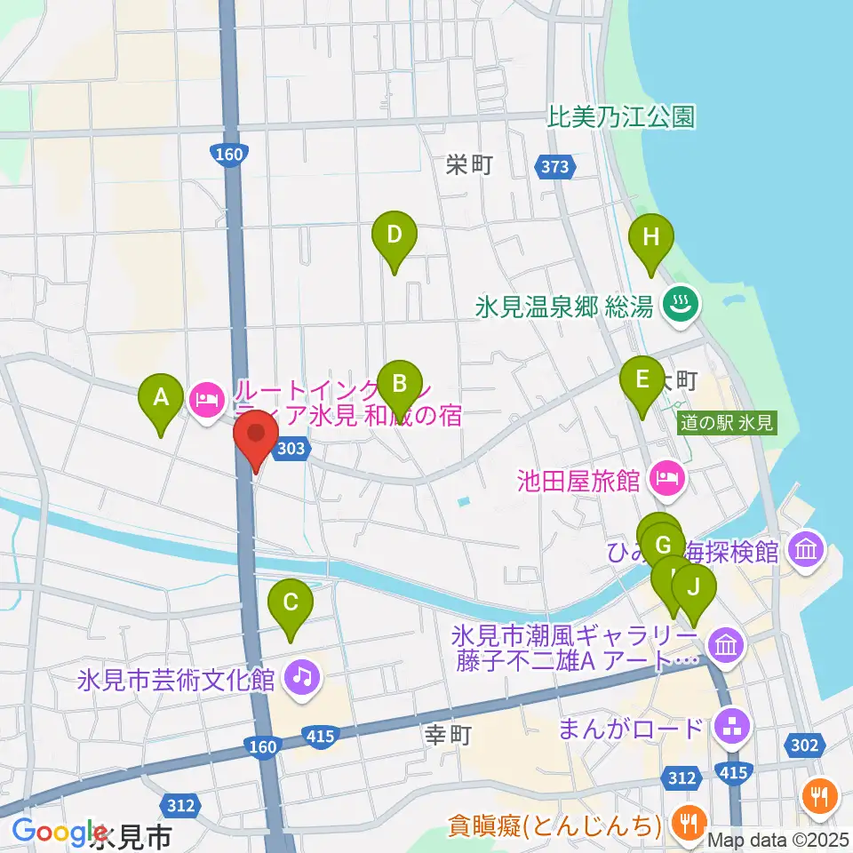 開進堂楽器 MPC氷見周辺のカフェ一覧地図