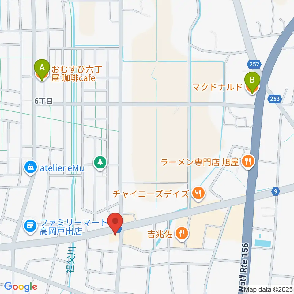 開進堂楽器 MPC戸出周辺のカフェ一覧地図