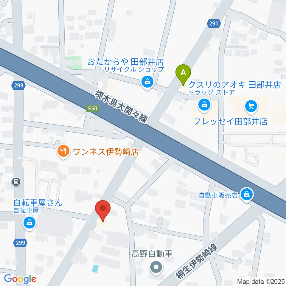古澤ミュージックスクール周辺のカフェ一覧地図