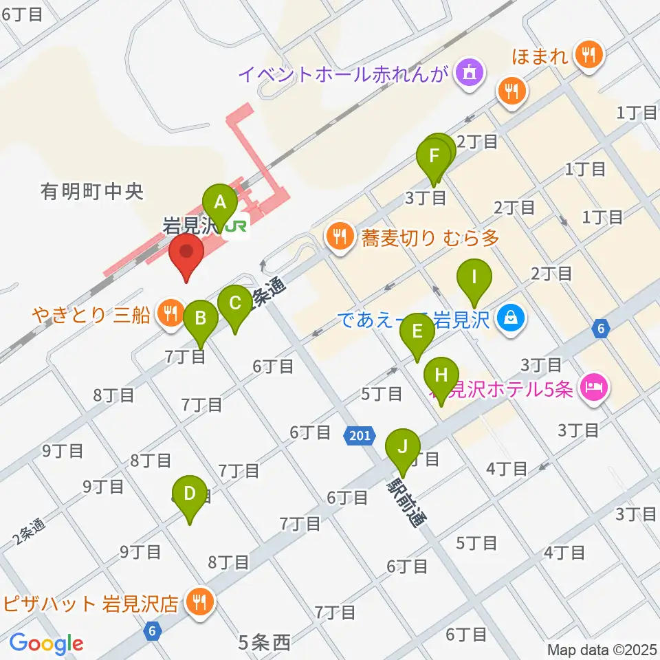 FMはまなす周辺のカフェ一覧地図