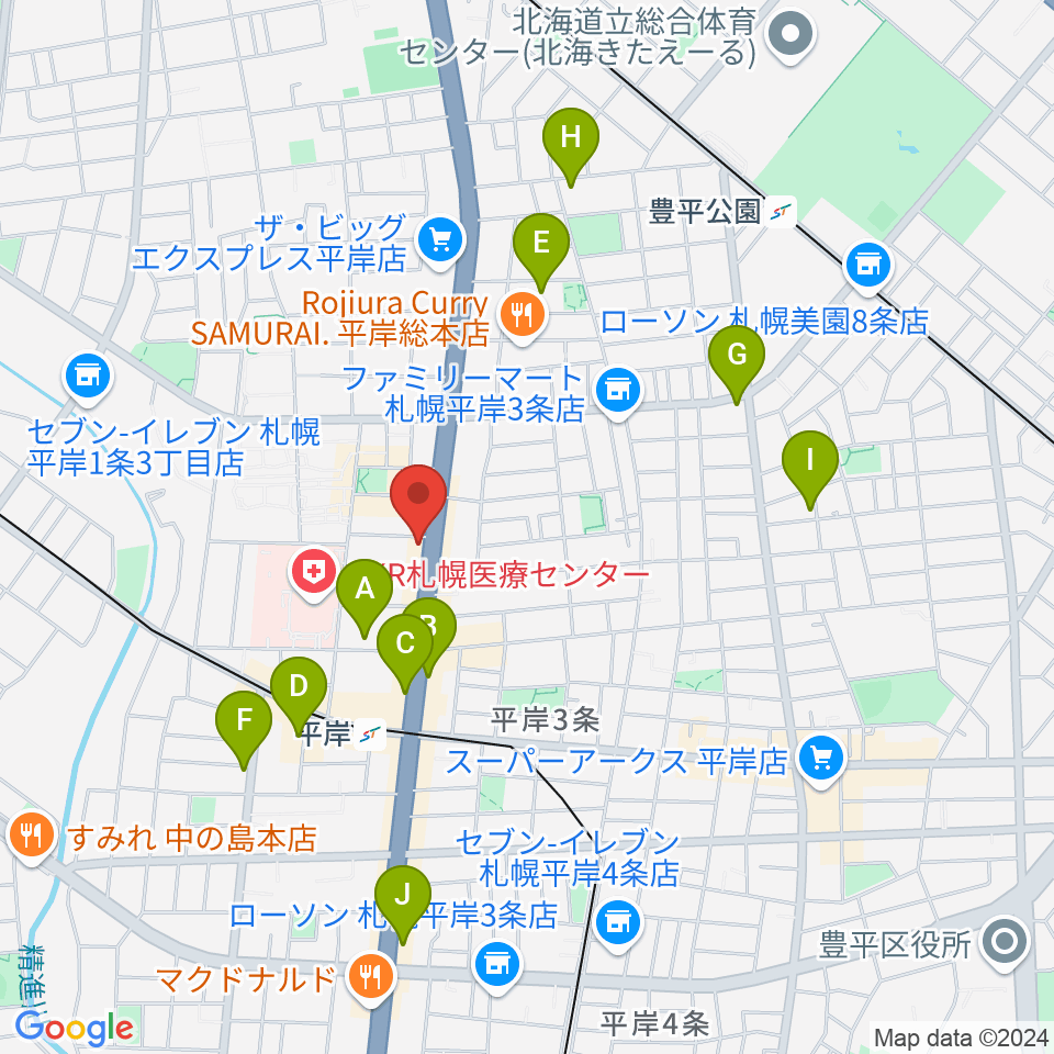 FMアップル周辺のカフェ一覧地図