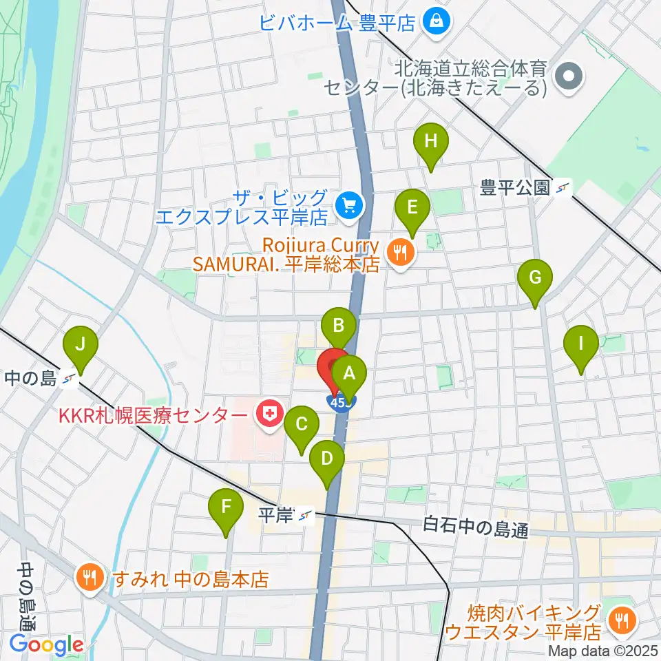 FMアップル周辺のカフェ一覧地図