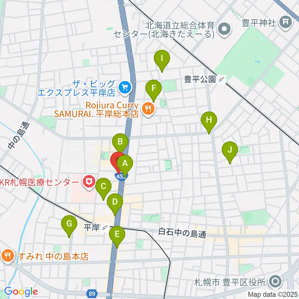 FMアップル周辺のカフェ一覧地図
