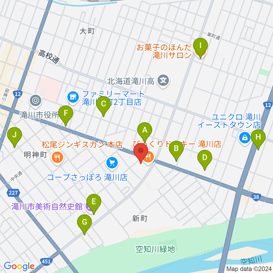 FM G'Sky周辺のカフェ一覧地図