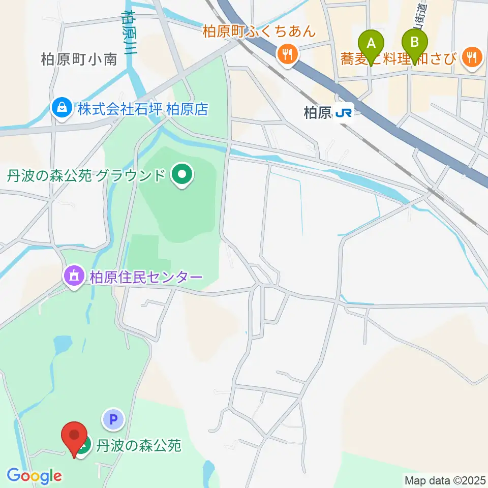 丹波の森公苑ホール周辺のカフェ一覧地図