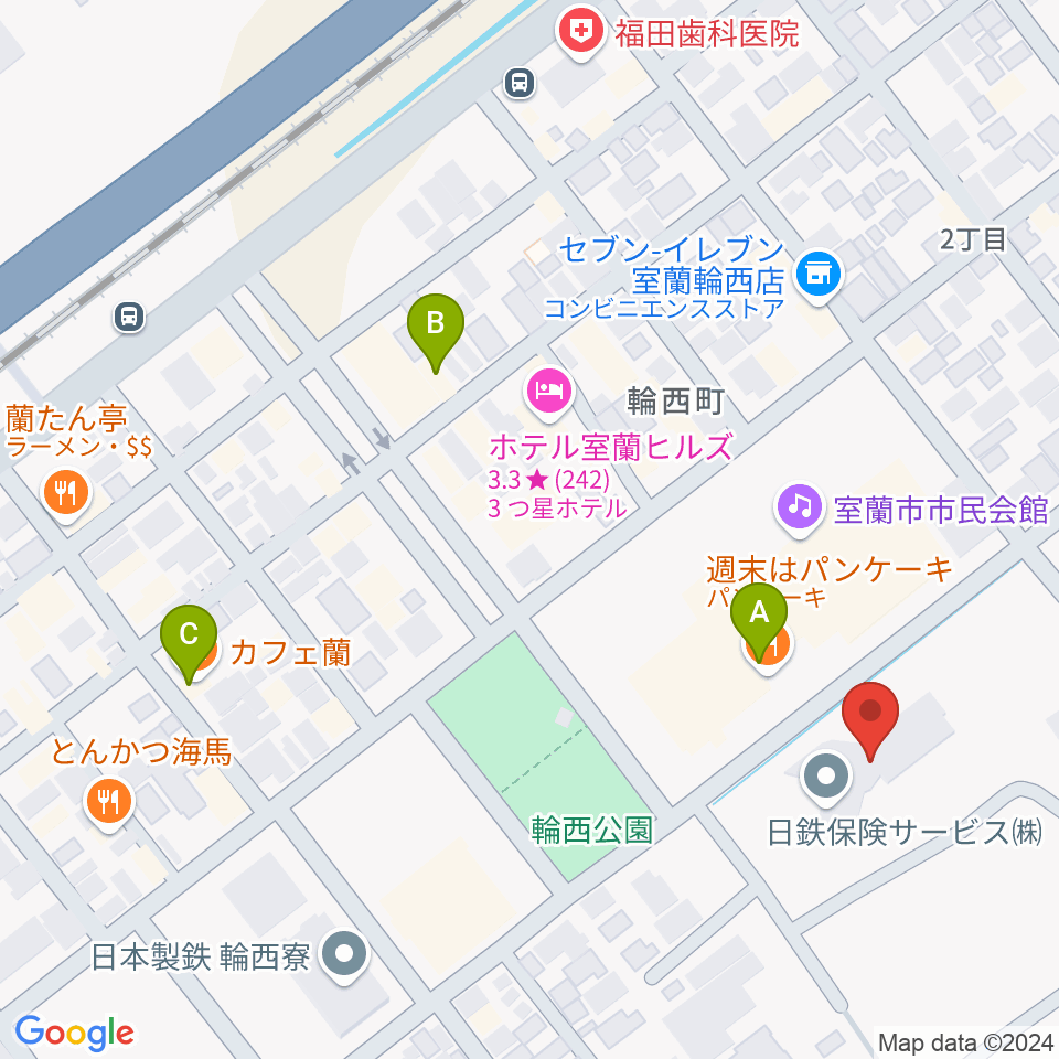 FMびゅー周辺のカフェ一覧地図