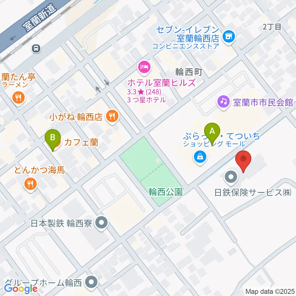 FMびゅー周辺のカフェ一覧地図