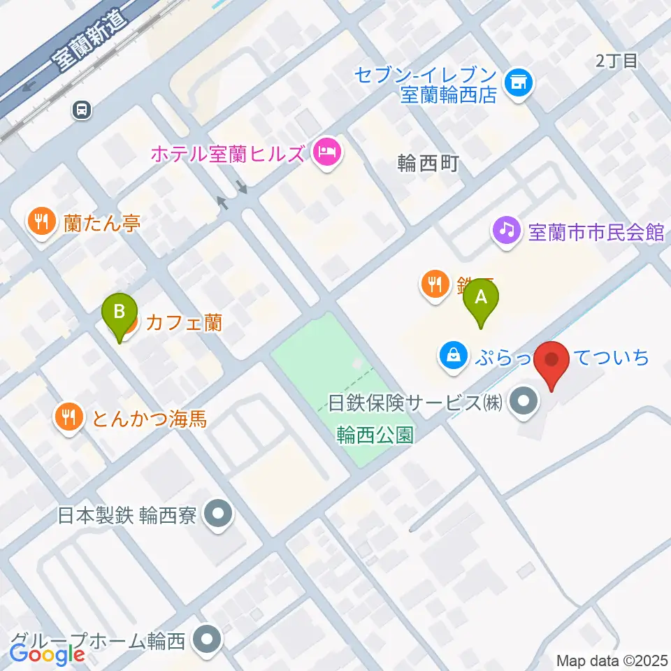 FMびゅー周辺のカフェ一覧地図