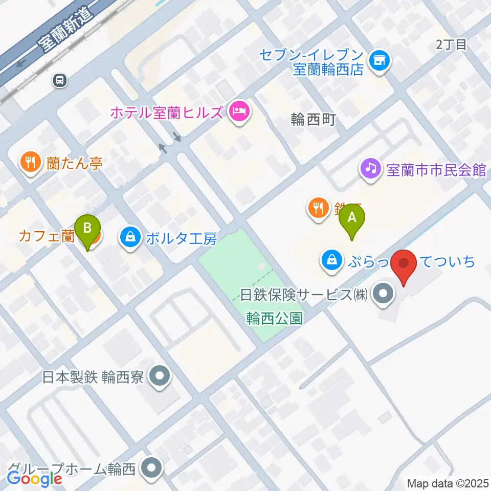 FMびゅー周辺のカフェ一覧地図
